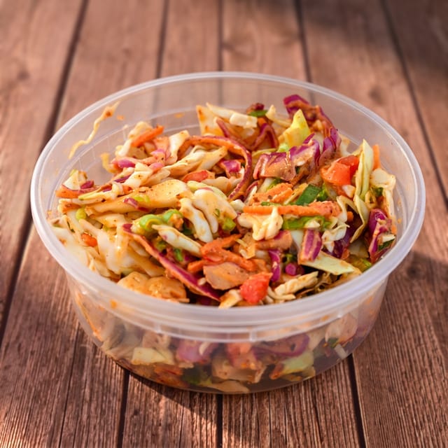 Remoulade Vinegar Slaw.