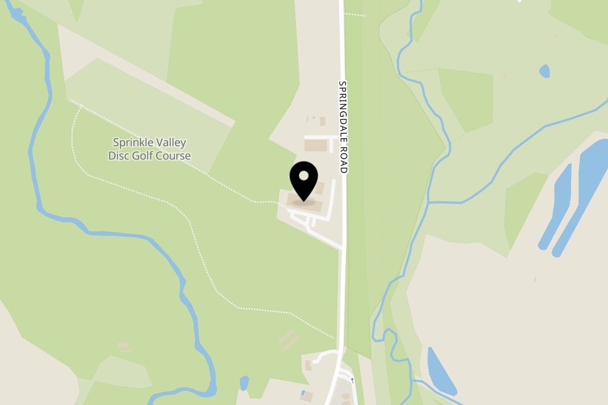 Map showing the location of Parish Barbecue on 10300 Springdale Rd in Austin